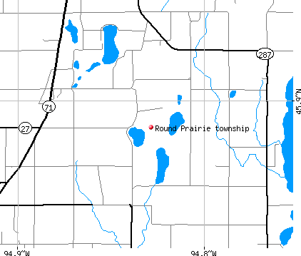 Round Prairie township, MN map