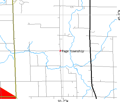 Page township, MN map