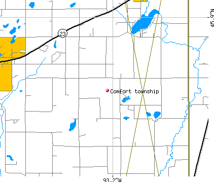 Comfort township, MN map