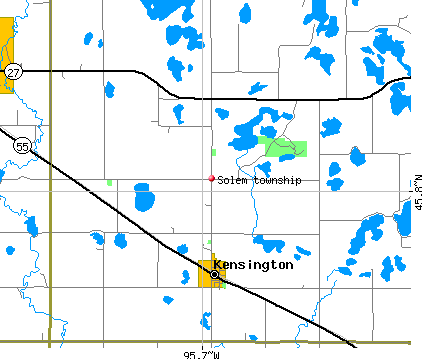 Solem township, MN map