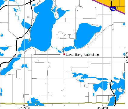 Lake Mary township, MN map