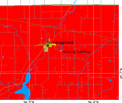 Holding township, MN map