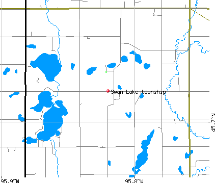 Swan Lake township, MN map
