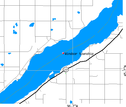 Windsor township, MN map