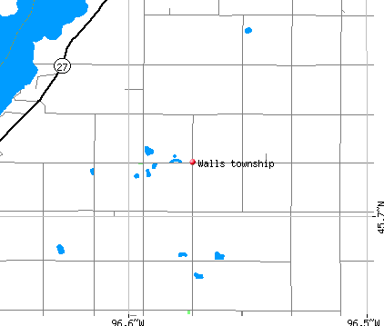 Walls township, MN map
