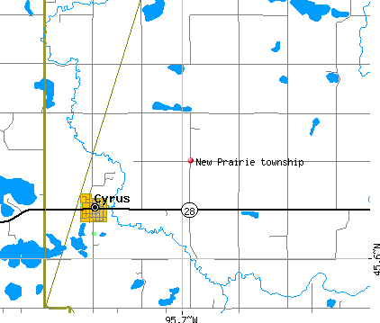 New Prairie township, MN map