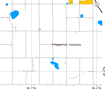 Pepperton township, MN map