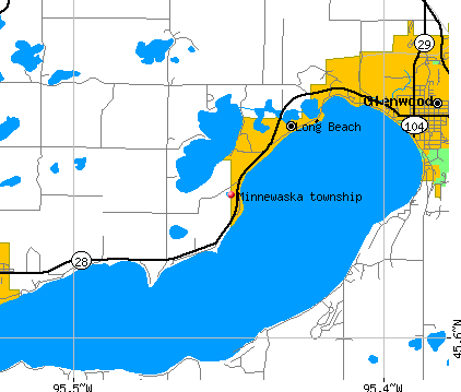 Minnewaska township, MN map