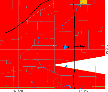 St. George township, MN map