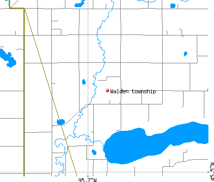 Walden township, MN map