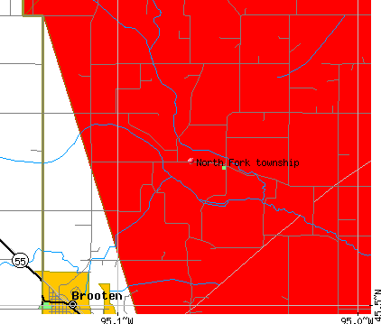 North Fork township, MN map