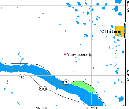 Prior township, MN map