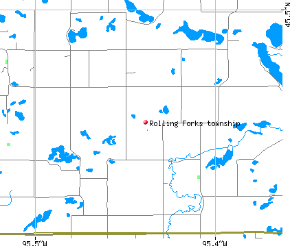 Rolling Forks township, MN map
