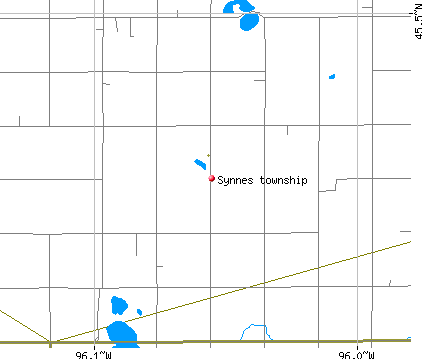 Synnes township, MN map