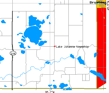 Lake Johanna township, MN map