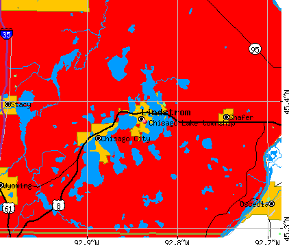 Chisago Lake township, MN map