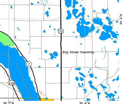 Big Stone township, MN map
