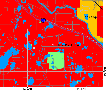 Silver Creek township, MN map