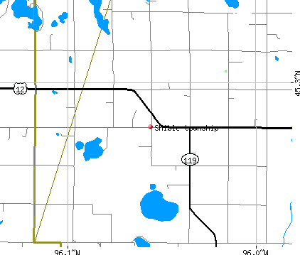 Shible township, MN map