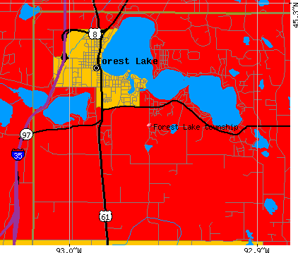 Forest Lake township, MN map