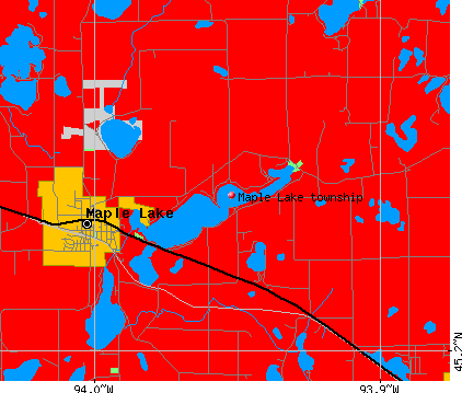 Maple Lake township, MN map