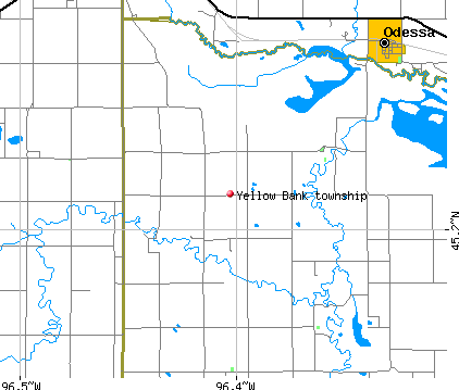 Yellow Bank township, MN map