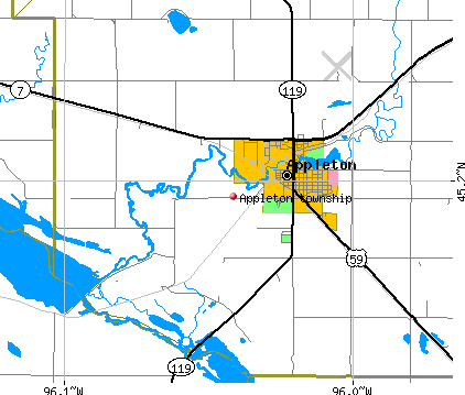 Appleton township, MN map