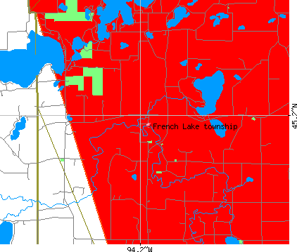 French Lake township, MN map
