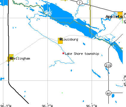 Lake Shore township, MN map