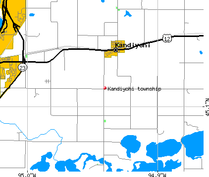 Kandiyohi township, MN map