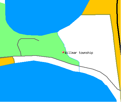 Willmar township, MN map