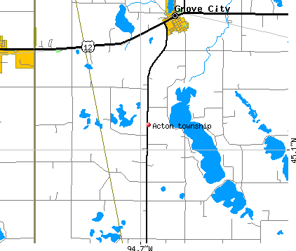 Acton township, MN map