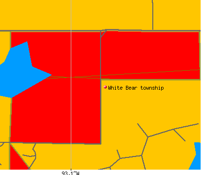 White Bear township, MN map