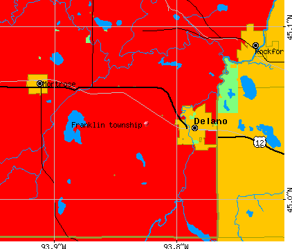 Franklin township, MN map