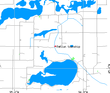 Fahlun township, MN map