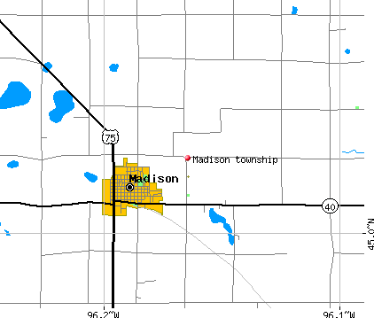 Madison township, MN map