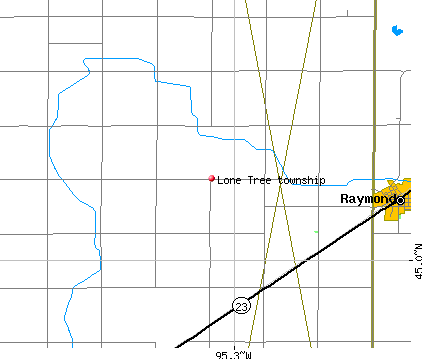 Lone Tree township, MN map