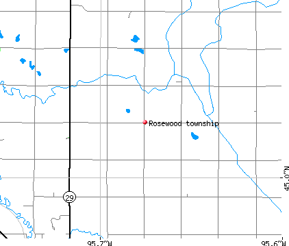 Rosewood township, MN map