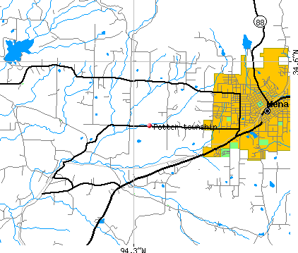 Potter township, AR map