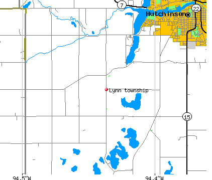Lynn township, MN map