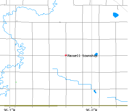 Maxwell township, MN map