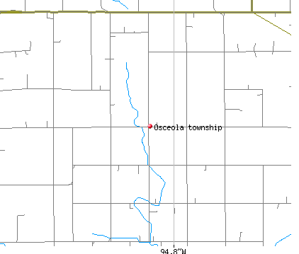 Osceola township, MN map