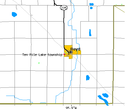 Ten Mile Lake township, MN map