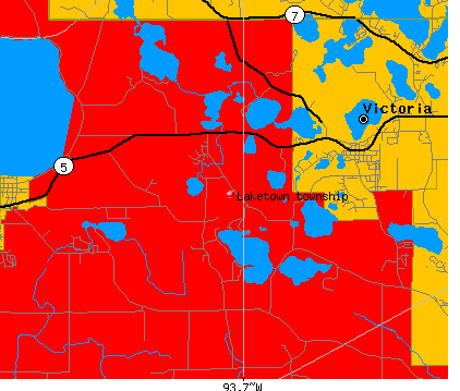 Laketown township, MN map