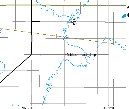Oshkosh township, MN map