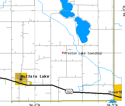 Preston Lake township, MN map