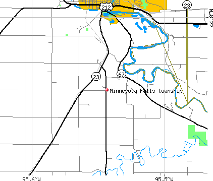 Minnesota Falls township, MN map