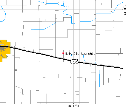 Melville township, MN map