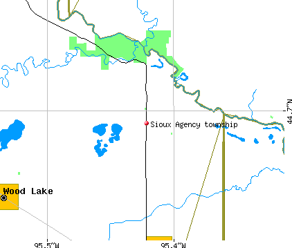 Sioux Agency township, MN map