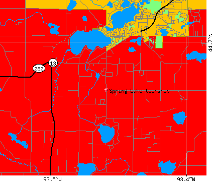 Spring Lake township, MN map